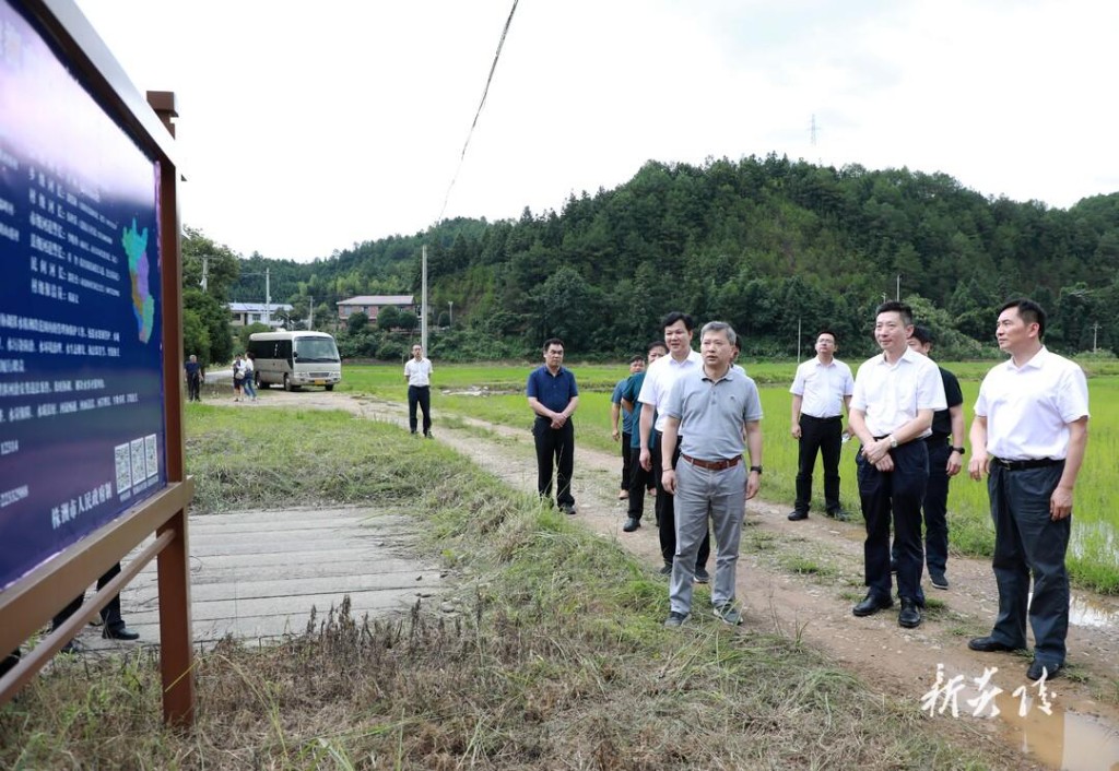 胡长春来炎调研指导乡村振兴并开展巡河工作