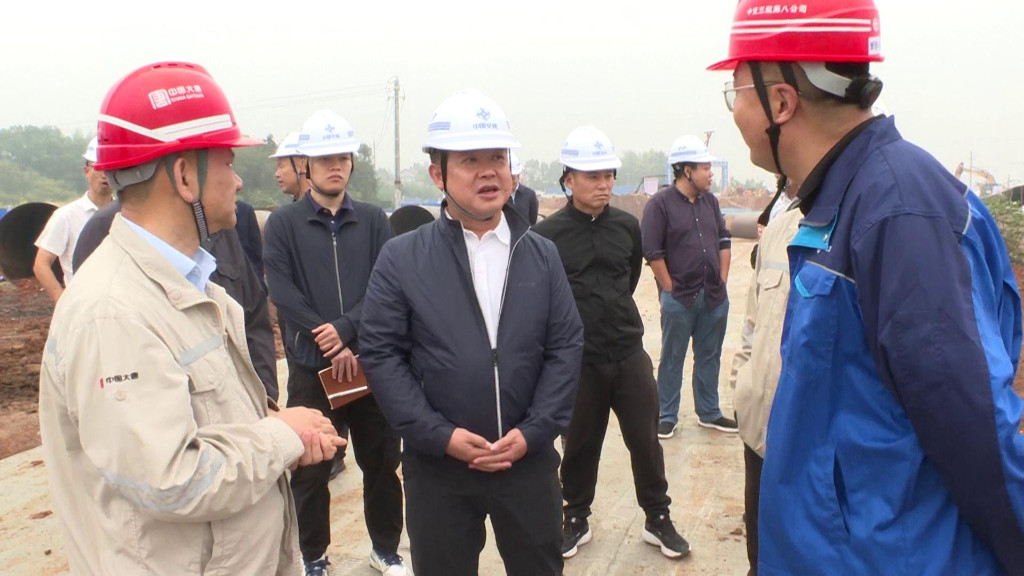 李晓彤到淦田镇调研大唐华银株洲2×100