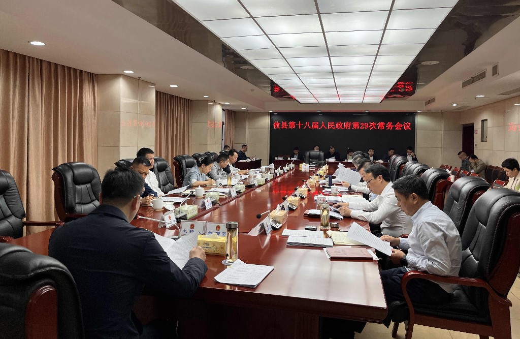 攸县第十八届人民政府召开第29次常务会议