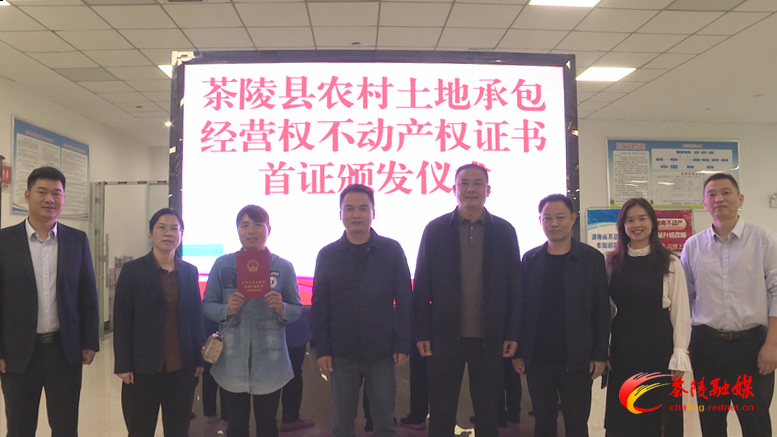 茶陵县颁发首本土地承包经营权不动产权证书