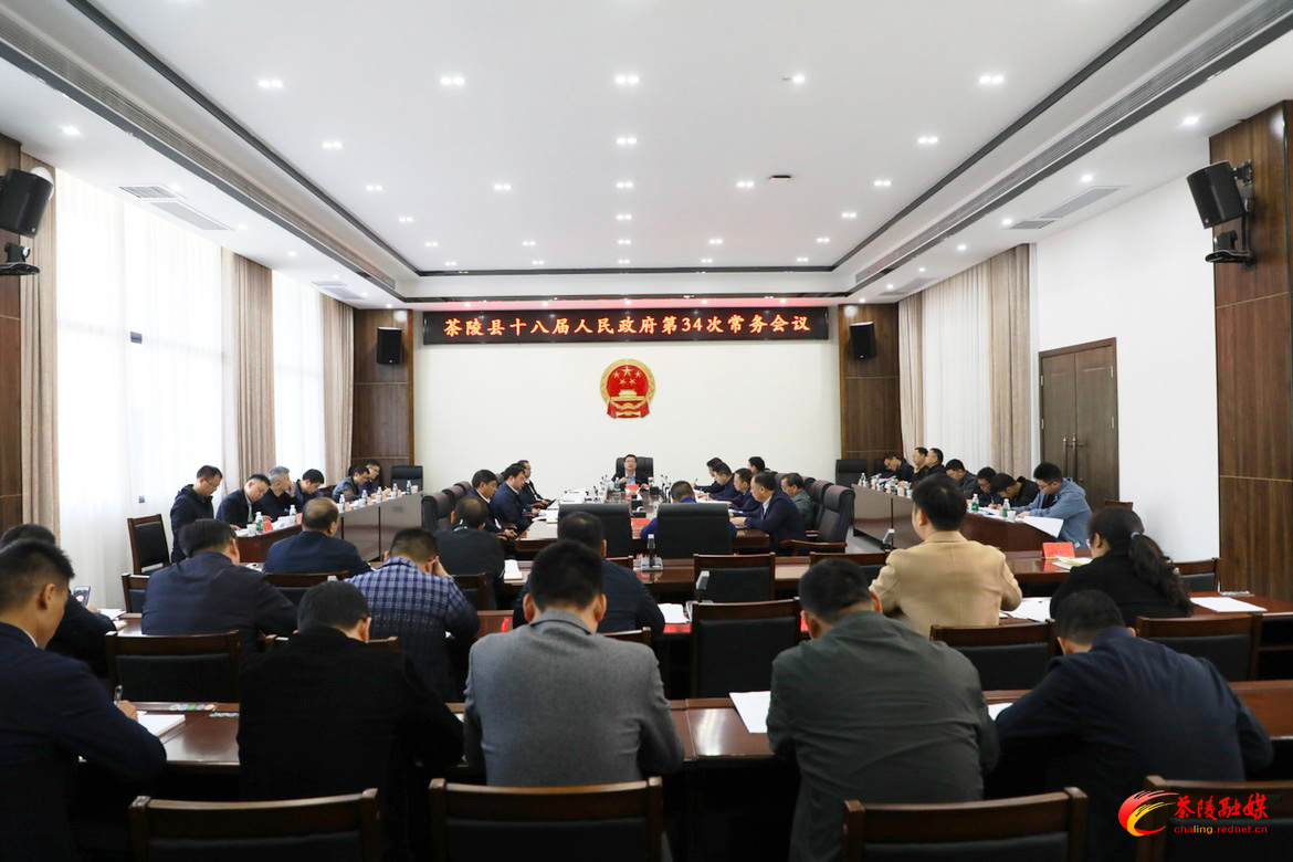 杨红兵主持召开茶陵县十八届人民政府第34