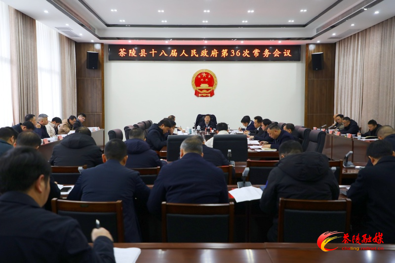 杨红兵主持召开茶陵县十八届人民政府第36