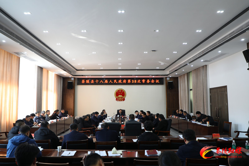 杨红兵主持召开茶陵县十八届人民政府第38