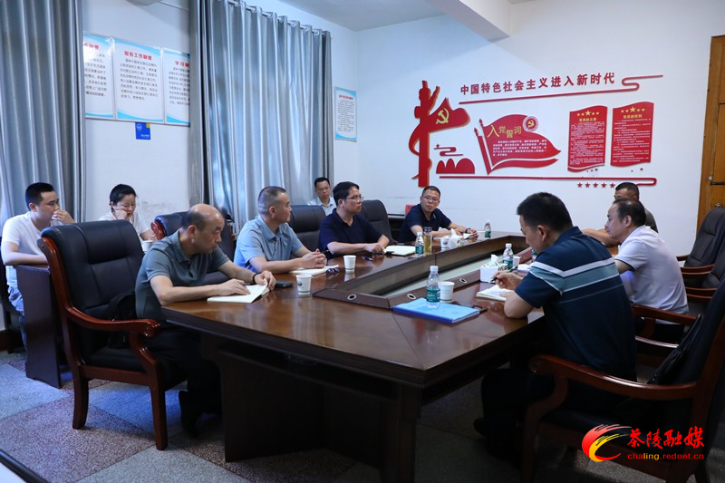 邓元连到茶陵县住建局调研