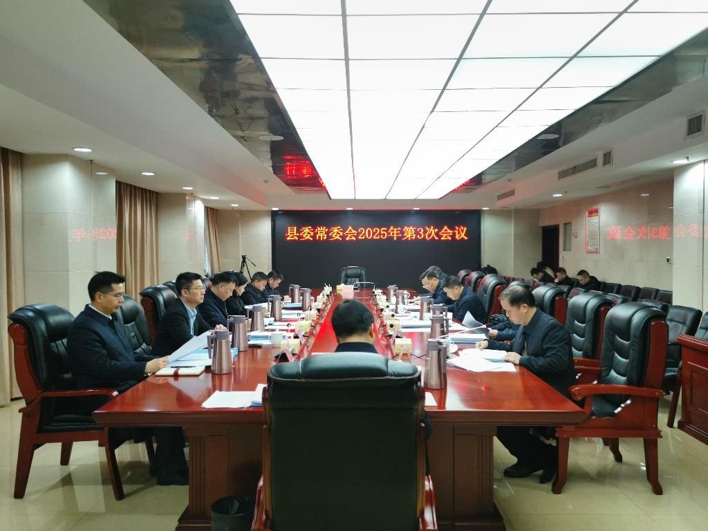县委常委会召开2025年第3次会议
